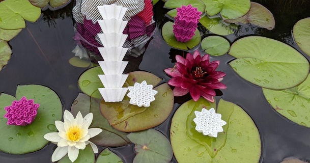 agua lilly estanque filtrar medios comunicación 3demon descargar gratis stl modelo imprimiblescom 3d modelos casa aire libre jardín ecológico filtración pez flores 3d print model - Mito3D