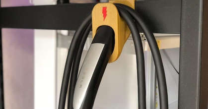 tesla cable holder adafruit download free stl model printablescom 3d models hobby & makers organizers cableholder cablemanagement cablemount charger 3d print model - Mito3D