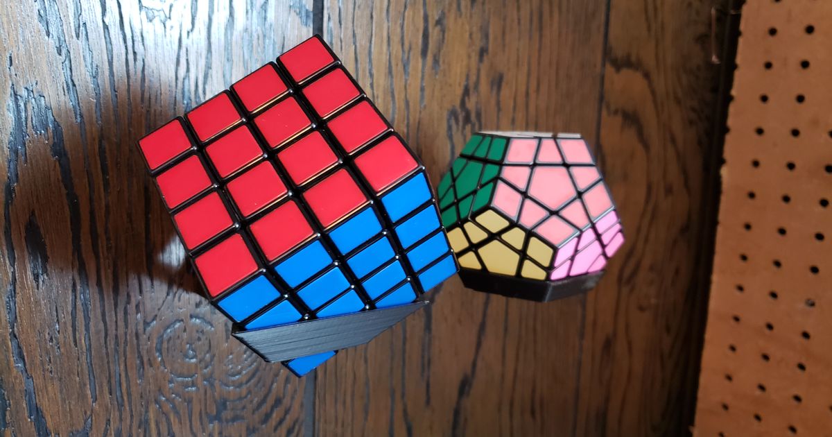 Rubik's cubo parede montagens reconstrução baixar livre stl modelo printablescom 3d modelos brinquedos jogos megaminx rubikscube montagem 3D print model - Mito3D