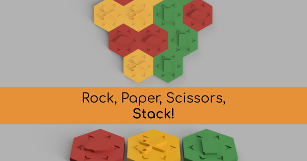 roccia carta forbici pila fuso strati Scarica gratuito stl modello printablescom 3d Modelli giocattoli Giochi tavola 3d print model - Mito3D