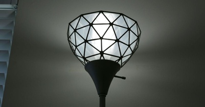 geodesic lamp shade adafruit download free stl model printablescom 3d models household decor bulb dome dualextrusion fusion360 3d print model - Mito3D
