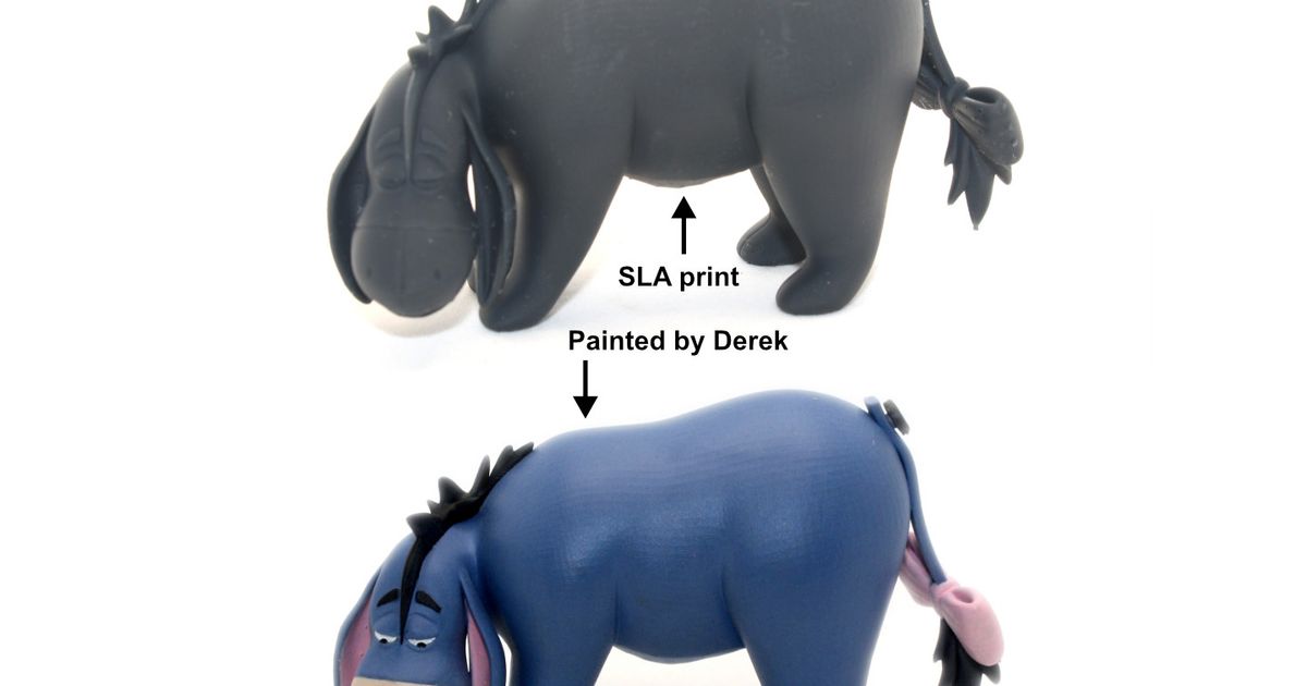 eeyore pieza reddadsteve descargar gratis stl modelo imprimiblescom 3d modelos juguetes juegos acción cifras estatuas dibujos animados cómic 3D print model - Mito3D