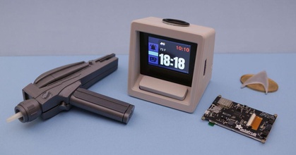 estrella emigrar alarma reloj adafruit pyportal descargar gratis stl modelo imprimiblescom 3d modelos artilugio humo 3d print model - Mito3D