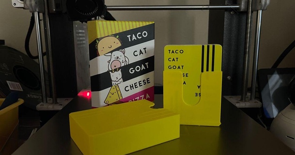taco gato bode queijo pizza cartão suporte mrdaedalus baixar livre stl modelo printablescom 3d modelos brinquedos jogos 3d print model - Mito3D