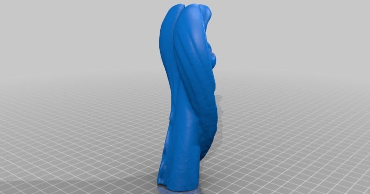 angel statue scan optimized wf3d download free stl model printablescom 3d models art & design sculptures christmas 3D print model - Mito3D
