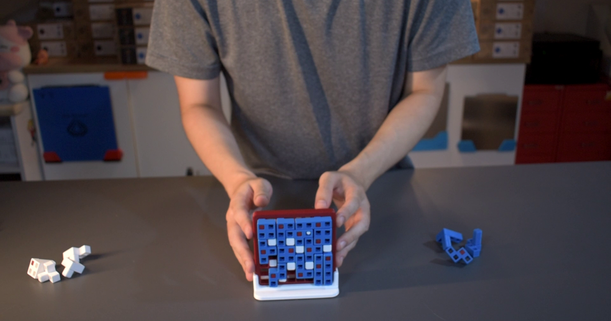 tetris planche Jeu joueurs okapbanglab Télécharger libre stl modèle imprimablescom 3d modèles jouets Jeux puzzle compétitif 3D print model - Mito3D