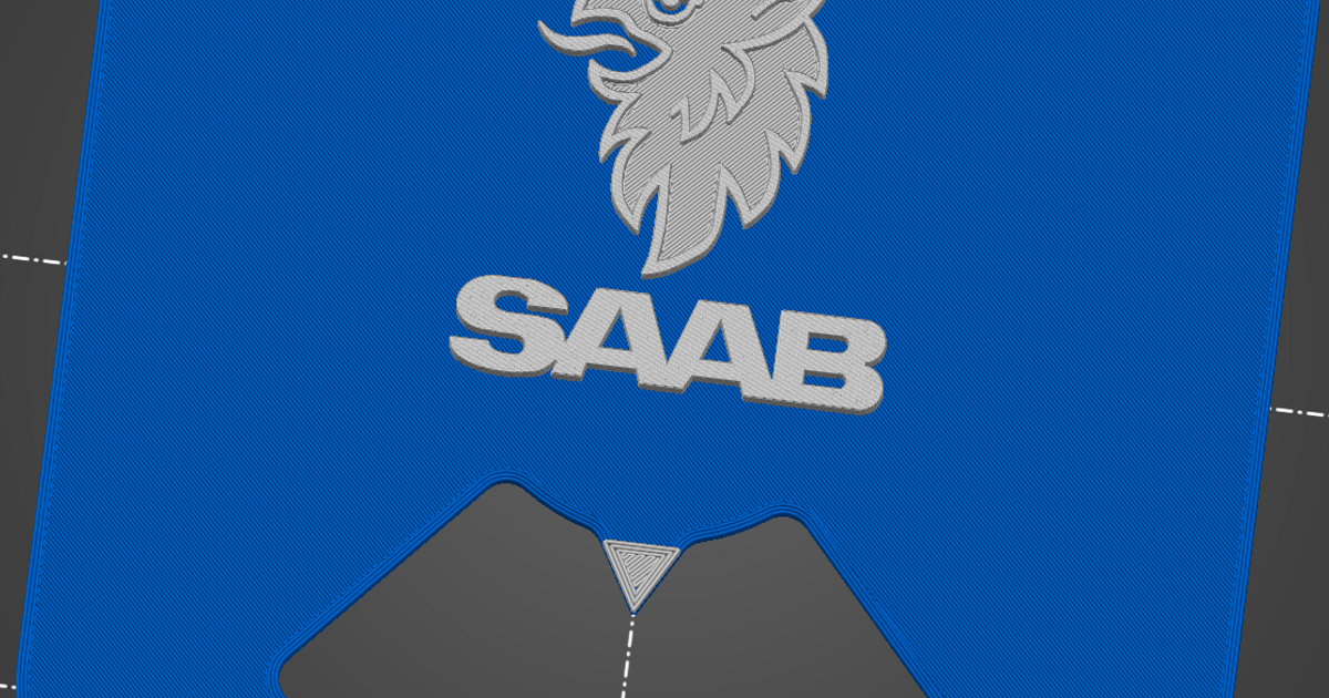 otopark disk saat Saab logo planya indir Bedava stl model printablescom 3d modeller hobi yapımcılar otomotiv park yardımcısı saati diski 3D print model - Mito3D