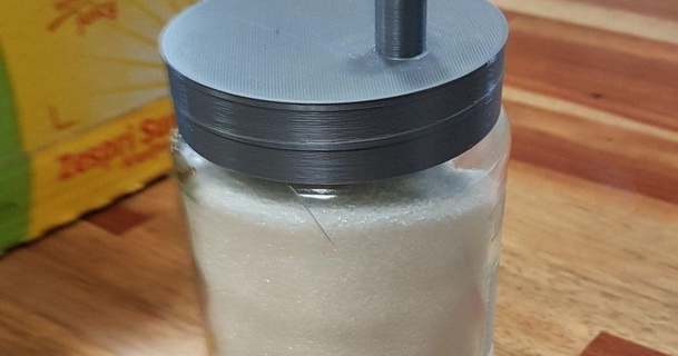 sugar jar - calve lcruel download free stl model printablescom 3d models household kitchen 3d print model - Mito3D
