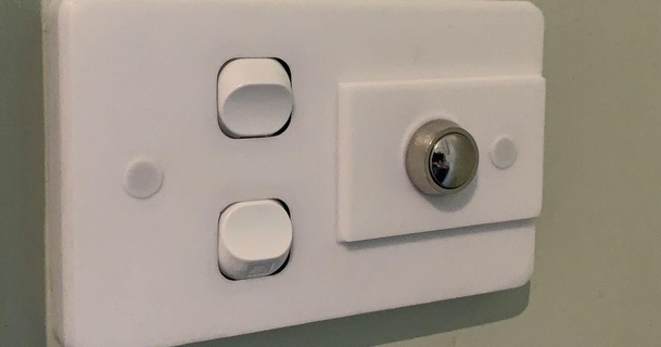 interruptor parede prato Duplo empurrar botão sábio baixar livre stl modelo printablescom 3d modelos passatempo fabricantes eletrônicos painel 3d print model - Mito3D