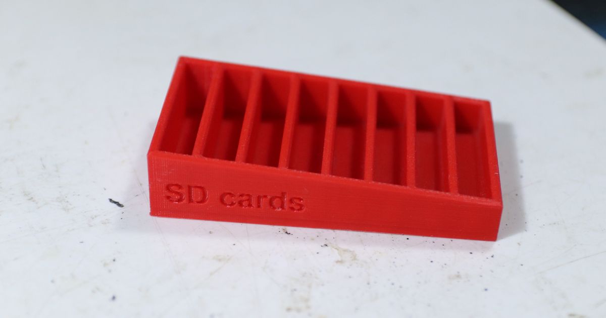 sd tarjetas soporte caja Ondrej descargar gratis stl modelo imprimiblescom 3d modelos casa oficina 3D print model - Mito3D