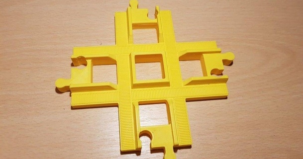Lego duplo trem pista cruzando 90 +v2 arco baixar livre stl modelo printablescom 3d modelos brinquedos jogos construção 3d print model - Mito3D