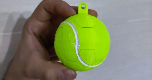 tennis Balle puzzle rouler Télécharger libre stl modèle imprimablescom 3d modèles jouets Jeux puzzles brain teasers 3d print model - Mito3D