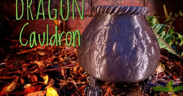 dragon cauldron bugman 140 download free stl model printablescom 3d models seasonal designs autumn & halloween decoration magic spell 3d print model - Mito3D