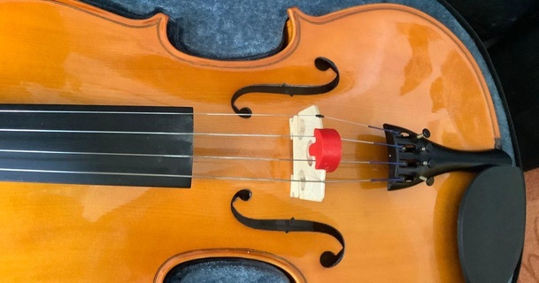caucho mudo instrumentos cuerda carolina klempirova descargar gratis stl modelo imprimiblescom 3d modelos pasatiempo hacedores música musicales violín 3d print model - Mito3D