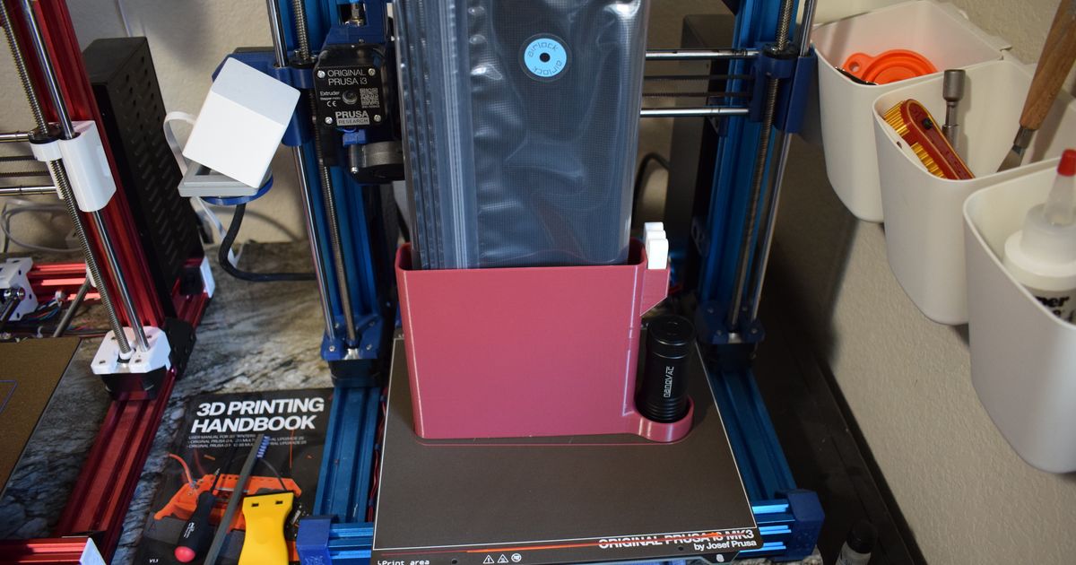 Luftschleuse Halter Unterstützung Bob download frei stl Modell Printablescom 3d Modelle Drucker Zubehör Polyalchemie Vakuum 3D print model - Mito3D