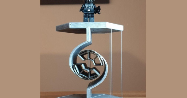 tie fighter inspired tensegrity table 3dprintbunny download free stl model printablescom 3d models household decor floating printinplace starwars tiefighter 3d print model - Mito3D