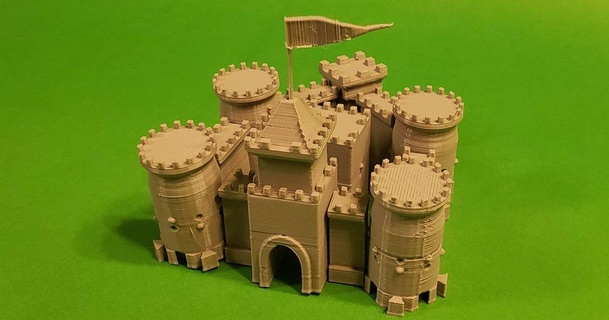 castle dovetail - interlocking miniature building set arturis download free stl model printablescom 3d models toys & games tiny 3d print model - Mito3D