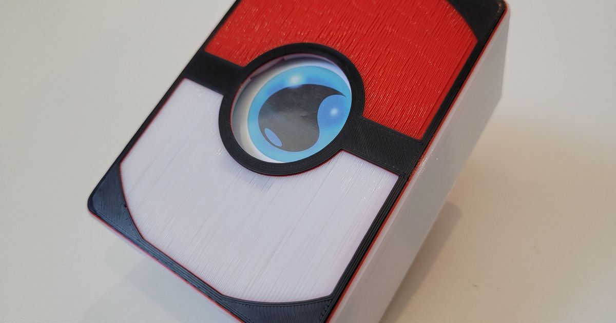 pokemon tcg cubierta caja mangas tarjetas pared descargar gratis stl modelo imprimiblescom 3d modelos juguetes juegos tablero Porta caso funda 3D print model - Mito3D