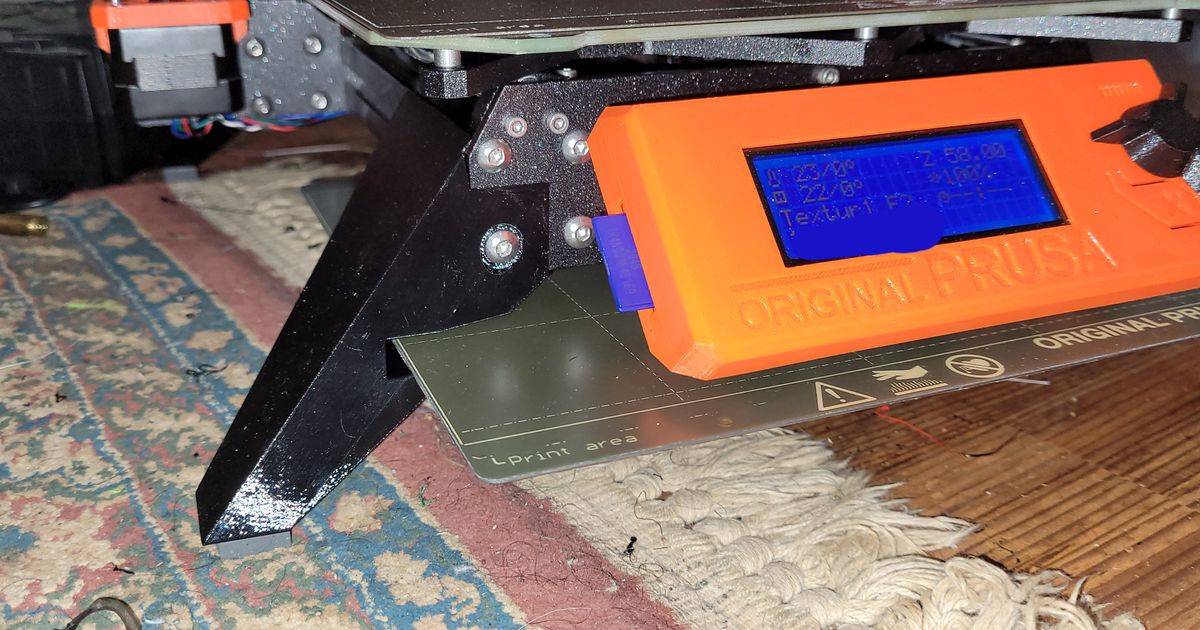 Prusa i3 mk3s+ Stand bedruckt Lager Crashtest Codierer download frei stl Modell Printablescom 3d Modelle Drucker Upgrades Druckerständer Druckbettaufbewahrung 3D print model - Mito3D