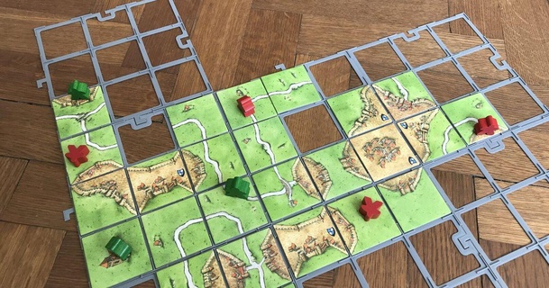 carcassonne karak isle skye tiles grid timqui download free stl model printablescom 3d models toys & games board boardgame boardgamegrid boardgametilegrid carcassone 3d print model - Mito3D