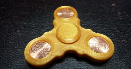 12 cent Mini Spinner zappeln Spielzeug 625zz Lager us Pennies Vanessae download frei stl Modell Printablescom 3d Modelle Spielzeuge Spiele 3d print model - Mito3D