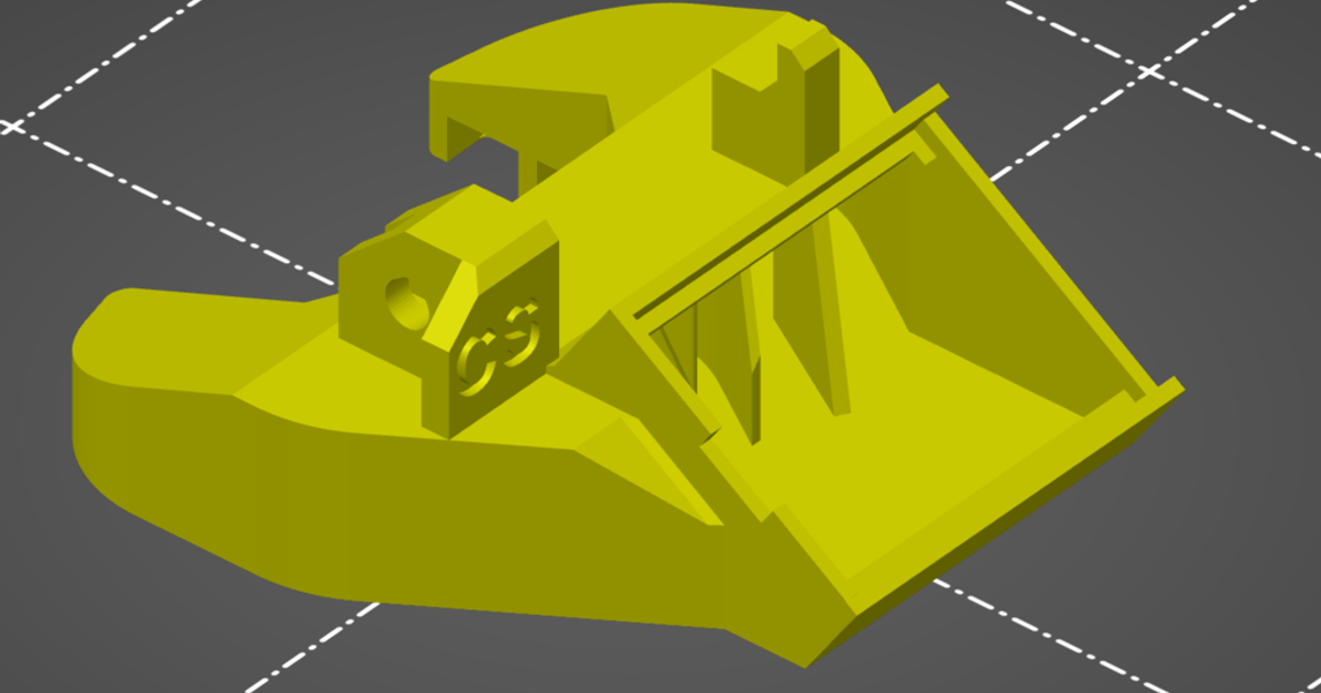 rhd cs nozzle prusa mk25s mk3s mod 5020 fan tocache download free stl model printablescom 3d models printers - upgrades 5020blower fanduct fanshroud 3D print model - Mito3D