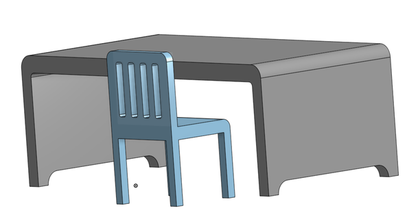 table chaise chuch in Télécharger libre stl modèle imprimablescom 3d modèles jouets Jeux 3d print model - Mito3D