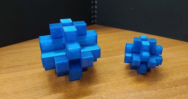 12 piece cubo enigma rfmarves baixar livre stl modelo printablescom 3d modelos brinquedos jogos quebra cabeças brain teasers 3dpuzzle 3d print model - Mito3D