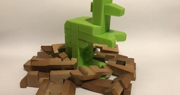 kanguru 3d bulmaca korku indir Bedava stl model printablescom modeller oyuncaklar oyunlar bulmacalar brain teasers 3dpuzzle bebek birbirine geçmiş kenetlenen Japonca 3d print model - Mito3D