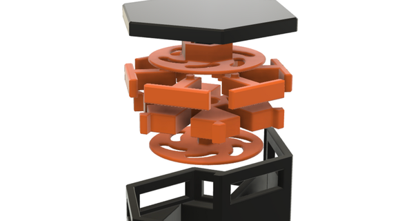 sicuro serratura comandante mazzo scatola gimpelginster Scarica gratuito stl modello printablescom 3d Modelli giocattoli Giochi deckbox Magia 3d print model - Mito3D
