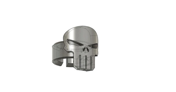 castigador niños anillo ponto descargar gratis stl modelo imprimiblescom 3d modelos disfraces accesorios disfraz cráneo calavera 3d print model - Mito3D