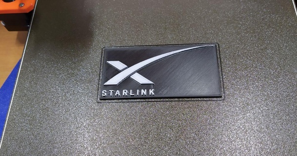 logo starlink ok2vr seznamcz download free stl model printablescom 3d models art & design 2d plates logos 3d print model - Mito3D