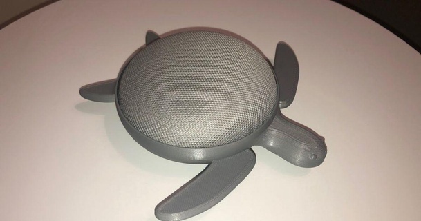 tartaruga Astuccio guaina Google mini peterson disonesto Scarica gratuito stl modello printablescom 3d Modelli gadget Audio 3dprinter 3dprinting divertimento GoogleHomemini 3d print model - Mito3D