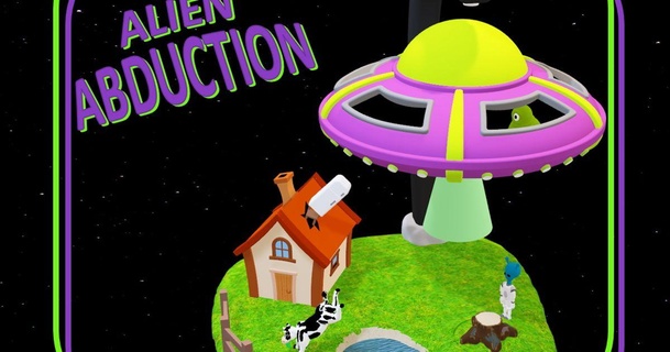 Außerirdischer Entführung Spiel UFO Magnete schweben Luft fein download frei stl Modell Printablescom 3d Modelle Spielzeuge Spiele Tafel Aliens Brettspiel Karikatur Stuhl 3d print model - Mito3D