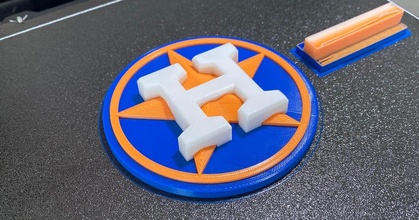 Houston astros logo atxkev Télécharger libre stl modèle imprimablescom 3d modèles art conception dessins 3d print model - Mito3D