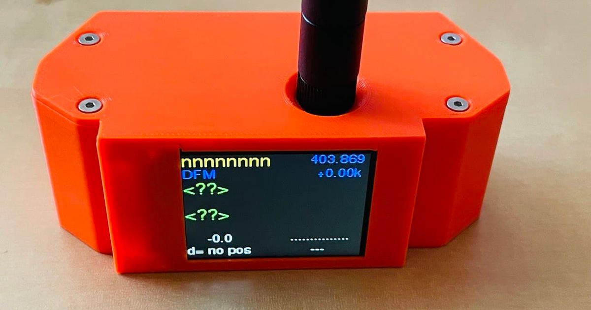 case ttgo t-beam v11 rdzsonde 20 tft display foorschtbar download free stl model printablescom 3d models hobby & makers electronics rdzttgosonde softrf 3D print model - Mito3D