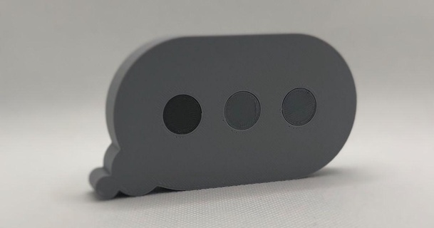 yazıyor elma iMessage kabarcık waffle arabası indir Bedava stl model printablescom 3d modeller Sanat tasarım 2d tabaklar logolar 3dprinter 3d print model - Mito3D