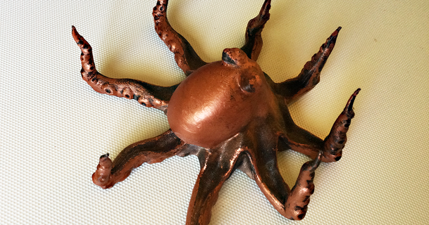octopus sylviatrilling download free stl model printablescom 3d models art & design sculptures 3d print model - Mito3D