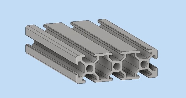 aluminum extrusion 2060 rudy download free stl model printablescom 3d models hobby & makers mechanical parts 3dprinterparts 3dprinting cnc cncrouter 3d print model - Mito3D