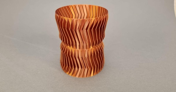 turbine vase 2 fredslund download free stl model printablescom 3d models household decor flowervase spiral spiralize spiralized spiralizedvasemode 3d print model - Mito3D