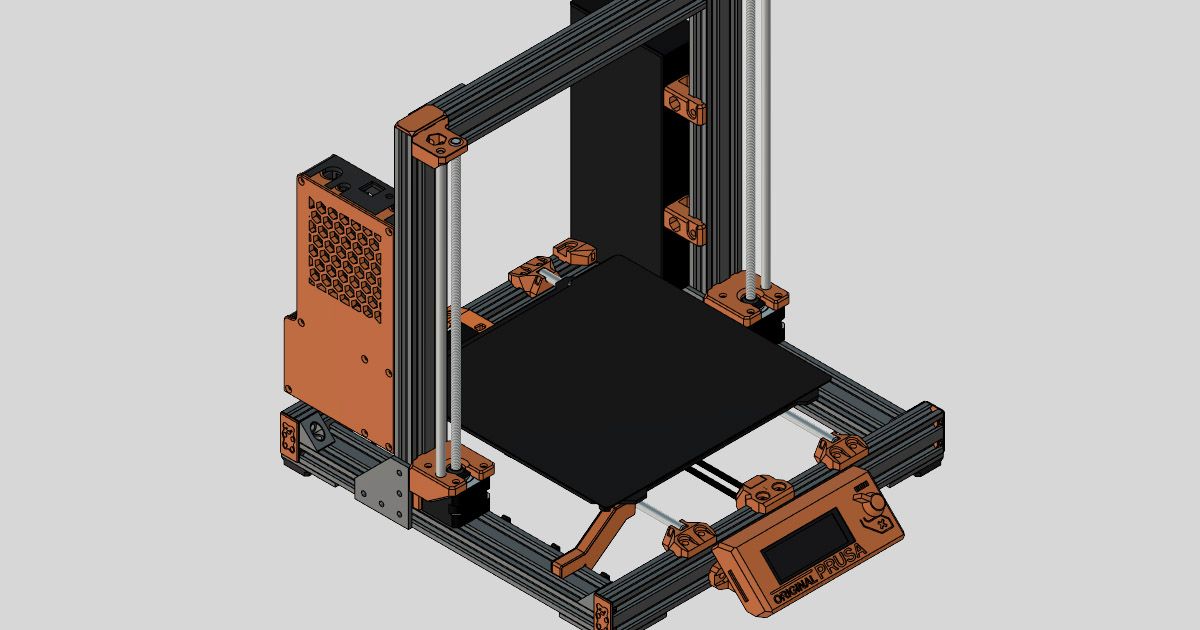 prusa mk3 einsy raspberry pi 4b 3b enclosure bear - remix spooknik download free stl model printablescom 3d models printers upgrades 3D print model - Mito3D