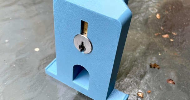 lock cylinder holder remixed amoose136 download free stl model printablescom 3d models hobby & makers ideas lockpicking lockcylinder 3d print model - Mito3D