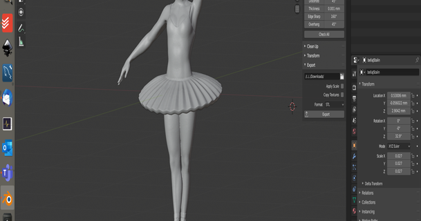 bellastalin satzende download free stl model printablescom 3d models art & design designs ballerina ballet dancer stalin 3d print model - Mito3D