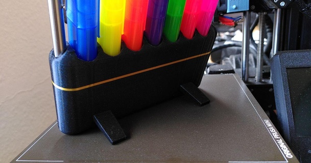 highlighter pen pencils holder sango download free stl model printablescom 3d models household office marker pencilholder penholder 3d print model - Mito3D