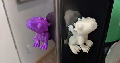 fridgee - cute dragon termlimit download free stl model printablescom 3d models household kitchen magnet refrigerator 3d print model - Mito3D
