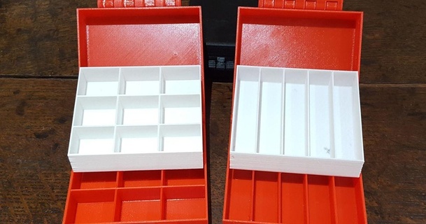 bölümlenmiş Kutu tepsiler les kaye indir Bedava stl model printablescom 3d modeller hobi yapımcılar fikirler zanaat kutusu kendin yap elektrikli kutu elektronik balık sineği 3d print model - Mito3D