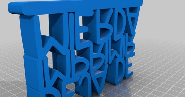 deixei imprimir merda Alvaro Makergal baixar livre stl modelo printablescom 3d modelos arte Projeto 2d pratos logotipos 3d print model - Mito3D