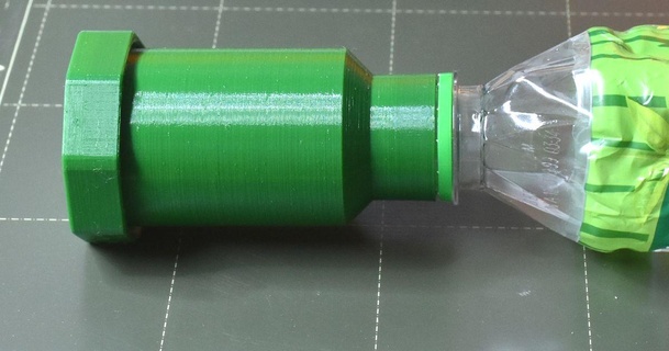 emergency relief screw-on adapter pet-bottles protonenfalter download free stl model printablescom 3d models hobby & makers ideas 3d print model - Mito3D
