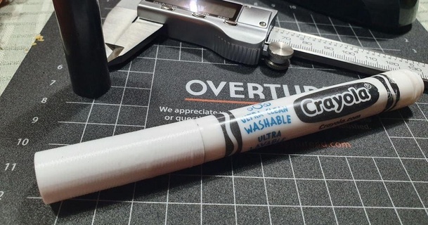 crayola compatible marcador gorra reemplazo steve hanov descargar gratis stl modelo imprimiblescom 3d modelos Arte diseño diseños f3d 3d print model - Mito3D