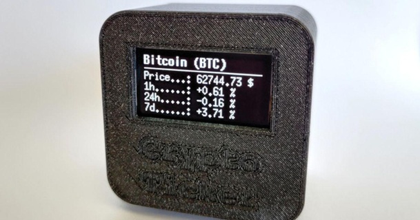 crypto ticker - cryptocurrency price display philipphee download free stl model printablescom 3d models hobby & makers electronics bitcoin btc coin 3d print model - Mito3D